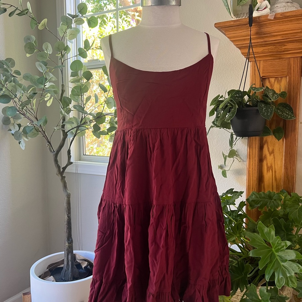Brandy Melville Deep Red/Burgundy Mini Dress